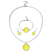 Zinc Alloy Jewelry Set Sporty Earring Necklace Bracelet-6