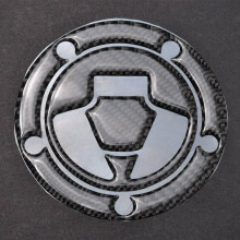 2X Carbon Fiber Fuel Gas Oil Cap Tank Pad Tankpad Protector Sticker for ZX6R ZX10R Z1000 Z1000SX Z800 Z750 Z650