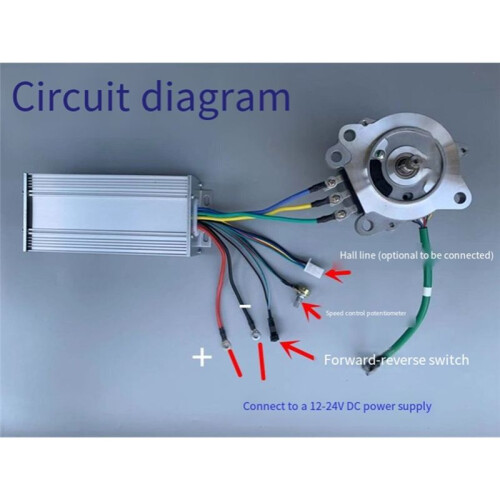Brushless Motor Controller  Regulator Speed Three-Phase DC12V-24V 800W 40A for High Power Driver 2