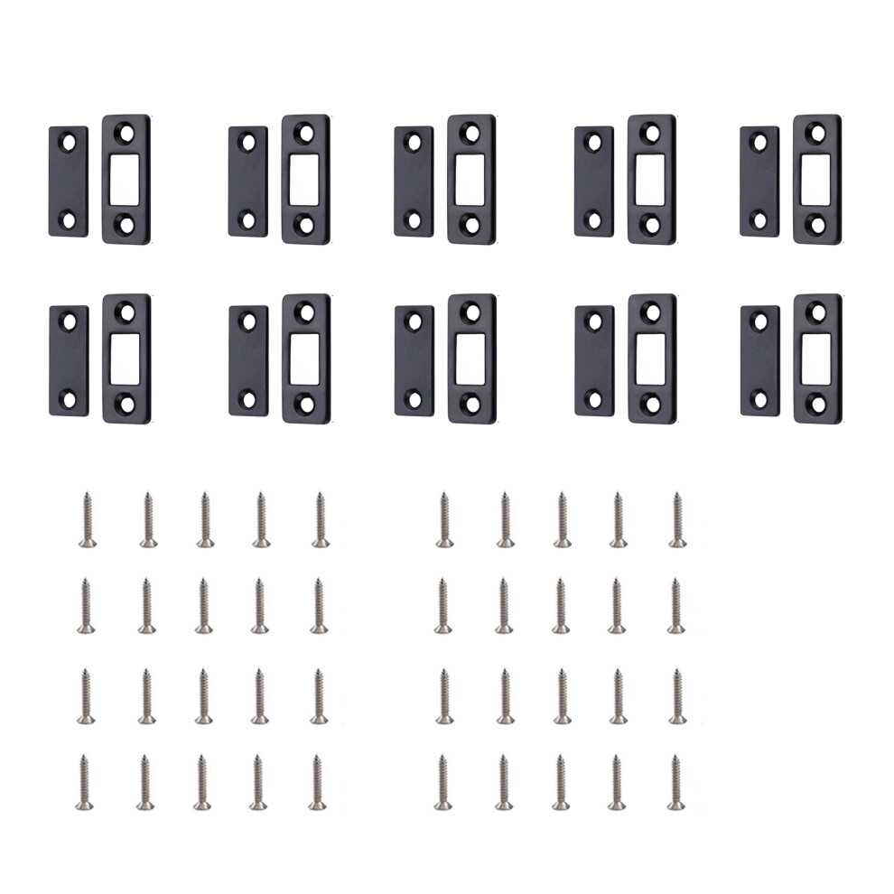 Universals Magnetic Door Stoppers Stainless Steel Cabinet-Black 7696001862384