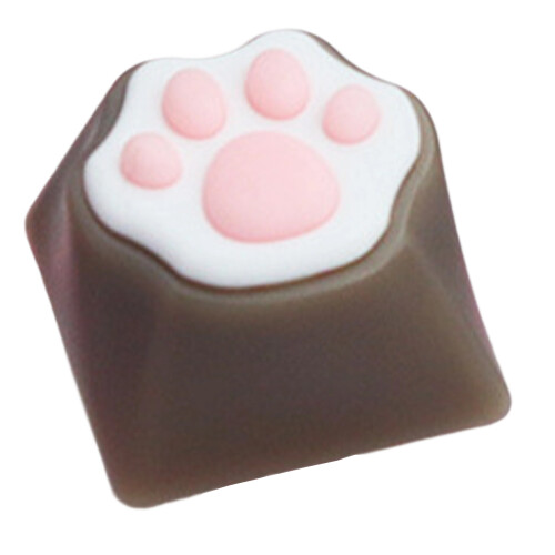 Lovely Single OEM Profile CatPaw Silicone Keycap for-coffee