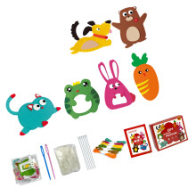 Childrens Sewing Craft Set Featuring Multiple Projects and-A