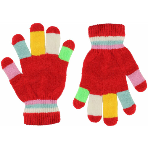 (Red 2) Magic Kids Multicoloured Gloves