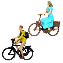 Resin 1:87 Scale Artistic Resin Small Bike Scene For-Suit