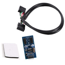 Connettore USB un 9 Pin Maschio da 1 un 2/4 Femmina Cavo di Prolunga Scheda Desktop HUB USB un 9 Pin USB 2.0 Adattatore Connettore un 9 Pin 30 Cm 1 PZ