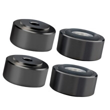 4Pcs Aluminum Isolation Spikes with Rubber Base for-black large