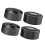 4Pcs Aluminum Isolation Spikes with Rubber Base for-black large 1