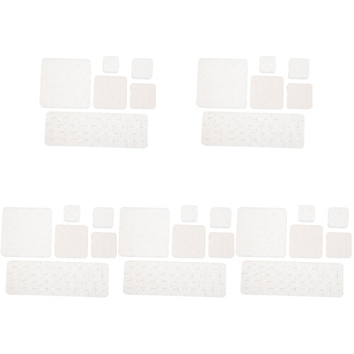 30Pcs Convenient White Acrylic Blocks for DIY Clear Stamp Crafting