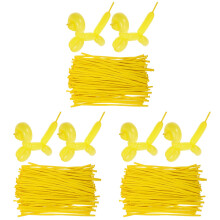 300Pcs Yellow Strip Modeling Balloons for Party and Celebration Decor
