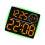 LED Digital Wall Clock with Remote Control-Black shell oran 1