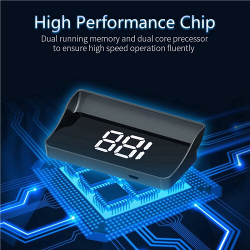 2X V9 - Display HUD Speedometer Display Windshield Projector KMH/MPH Automotive General Electronic Accessories A 2