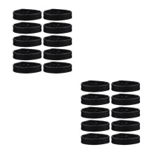 20Pcs Removable Black Watchband Loops Strap Keeper Replacement
