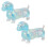 Dachshund Shape Stress Relief Squeeze Toy Durable Safe-Blue 2 1