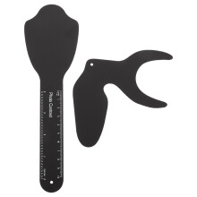 12Pcs Durable Aluminum Alloy Orthodontic Photo Tools Black Oral Boards