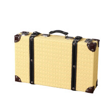 Multipurpose Decorative Leather Storage Box for-S Lemon Yellow