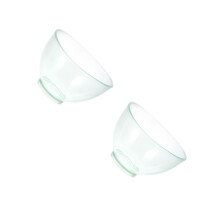 2Pcs Transparent Rubber Mixing Bowl Durable Dental Tool for Clinics