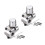 Kit d'adaptateur de robinet de ligne avec-Pack de deux 1