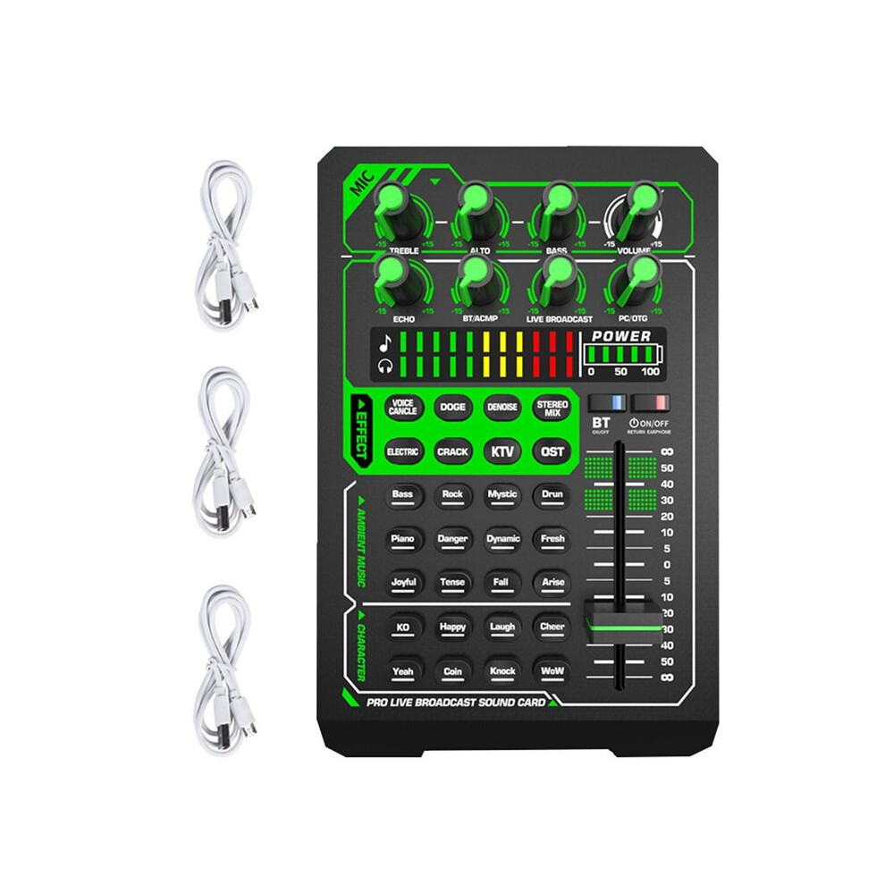 Live Sound Card Live Recording Sound Card Microphone Mixer Voice Changer Outdoor Live Streaming Mixer 4713620852817