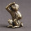 2X Bronze  Monkey Statue Monkey Statue Landscape Accessories, Tea Table, Desk Antique Small Bronze Ware 2