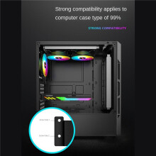 2X COOLMOON GT8 Card Bracket ARGB Computer Shenguang Synchronous Horizontal Chassis Fixed GPU Support