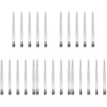 25Pièces Pinces En Acier Inoxydable Argentées Pour Artisanat Et Beauté