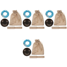 4Sets Handgemaakte Tibetaanse Meditatie Singing Bowl Zwart Voor Yoga