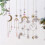 Metallic Star Moon Sun Wind Chime Home Decor 1 Piece 5