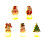 5-pak LED flammeløse julelys 2