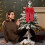 Christmas Bows Burlap Red 6PCS 4
