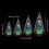Mini árvore de Natal artificial pré-iluminada com cores quentes 4