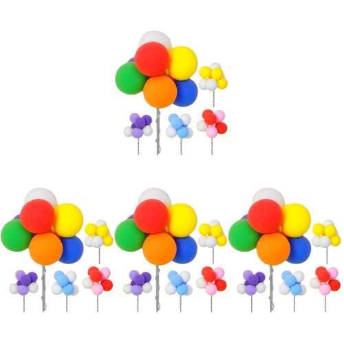 20Pcs Mini Balloon Cake Pick Decorations for and DIY Cakes