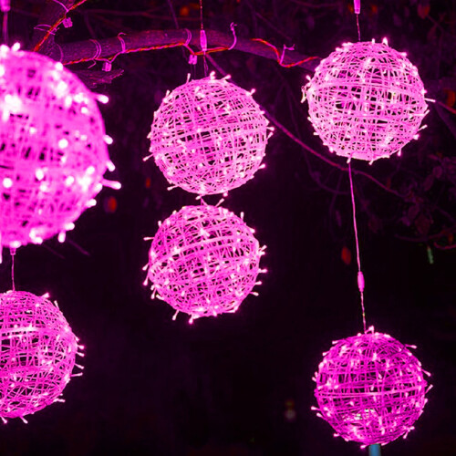 Waterdichte kerstbalverlichting van 20 cm 2