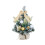 Mini sapin de Noël floqué blanc, décorations de bureau 2