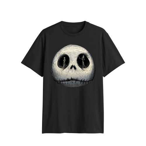 Ανδρικό μπλουζάκι Nightmare Before Christmas με στρογγυλή λαιμόκοψη Jack Sally 2