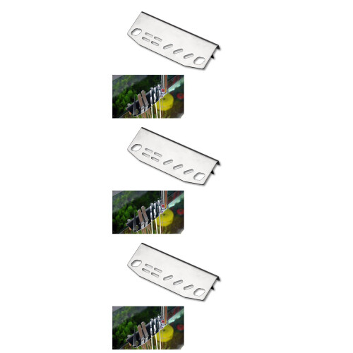3St Multifunctionele Rvs Aquarium Gereedschaphouder Kleur