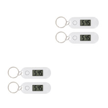 4St Compacte Digitale Sleutelhanger School En in Wit