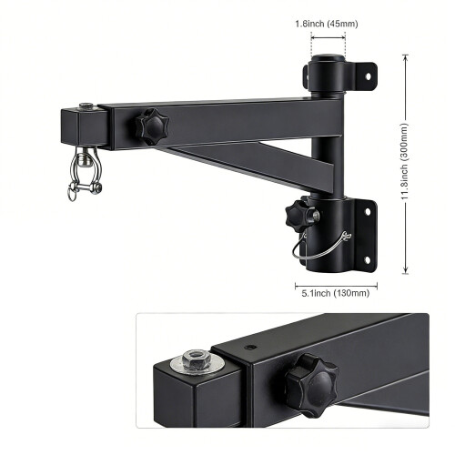 Adjustable Wall Mount Punching Bag Holder Heavy Duty Metal 1