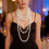 Versatile 7 Row Gradient Imitation Pearls Jewelry Set Evening 2