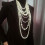 Versatile 7 Row Gradient Imitation Pearls Jewelry Set Evening 7
