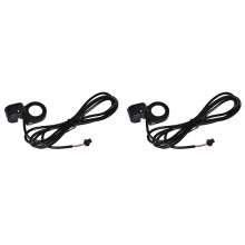 2X Electric Bicycle Horn Button Scooter Horn Signal Button Cable Length: About 150cm