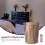 Sturdy Plastic Trash Can Wastebasket Brown Compact Size for Bedroom Easy Organization 5