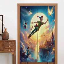 Zatemňovací vzorovaná dělicí zástěna na dveře 81 cm x 136 cm
