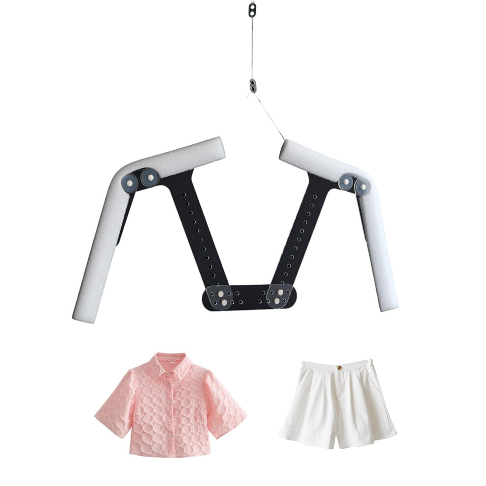 Adjustable Acrylic Mannequin Torso With Invisible Display Design For Wall Mount Clothing Photography 9330225847526