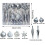 Christmas Ball Ornaments Set 40-Pack Silver Electroplated 3