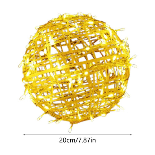 Solar LED Ball Lights Waterproof Outdoor Christmas Tree 2