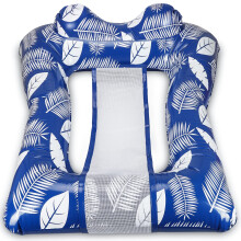 Inflatable Pool Chair for Adults, Heavy Duty Floating Recliner Lounge, Zero Gravity Comfort, Blue Teal