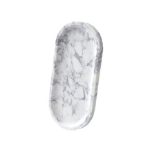 Stylish Marble Countertop Tray For Holding-White 25x12cm