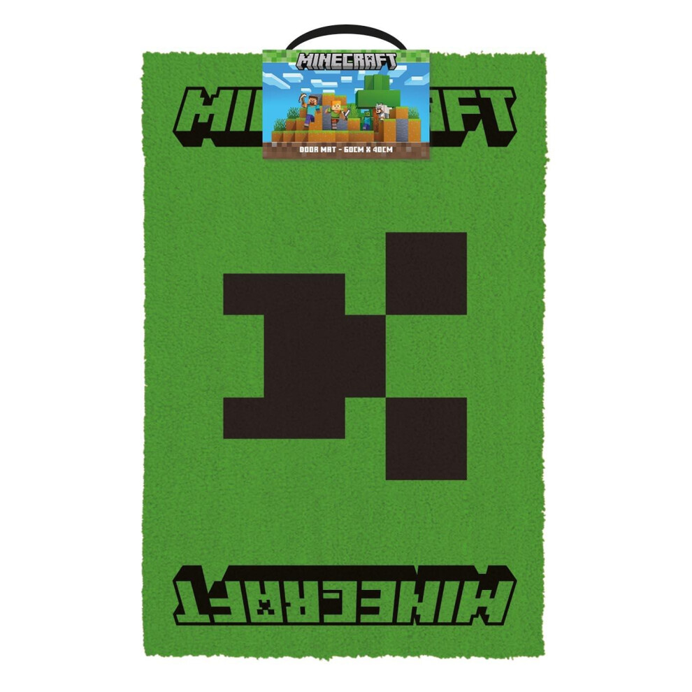 Minecraft Face Creeper Door Mat