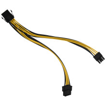 5-Pak PCI-E 8Pin na 2X8 Pin (6 + 2) Kabel Rozdzielacza Zasilania do Karty Graficznej PCIE PCI Express Y - PrzedłUżAcz Kabla RozgałęźNika