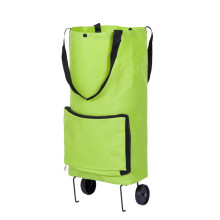 Folding Shopping Trolley with Wheels, Large Capacity Grocery Cart for Travel and Home